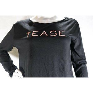 Victoria's Secret Tease Long Sleeve Top Small Black